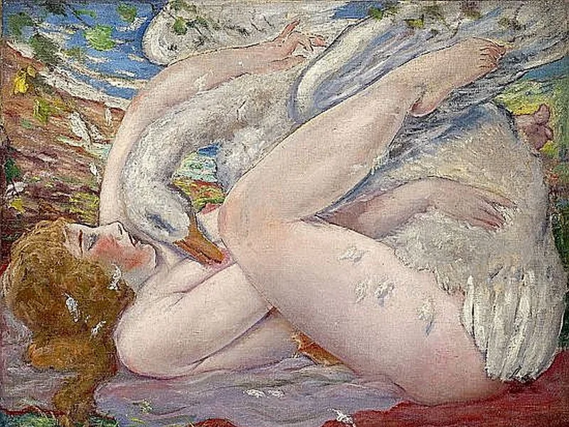 1886-Yasushi Tanaka - Leda e il cigno